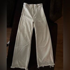 Zara Cream Denim Pants Size 4